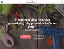 Tablet Screenshot of kreatywnie.com